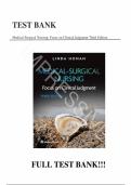 Test bank for Medical Surgical Nursing Care &lpar;3rd Edition&rpar; 3rd Edition with test questions and answers graded A&plus;