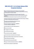 NRS 3016 ATI 1 & 2 & Study Quizzes With Complete Solutions