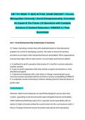 ENT 101 WEEK 11 QUIZ ACTUAL EXAM 2026&sol;2027 &vert; Toronto Metropolitan University &vert; Social Entrepreneurship&comma; Innovation for Impact & The Future &vert; 25 Questions with Complete Solutions & Detailed Rationales &vert; GRADED A &vert; Pass Guaranteed