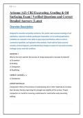 Arizona &lpar;AZ&rpar; CR2 Excavating&comma; Grading & Oil Surfacing Exam &vert; Latest Verified Questions and Correct Detailed Answers