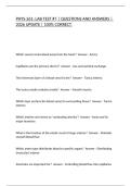 PHYS-261&colon; LAB TEST &num;7 &vert; QUESTIONS AND ANSWERS &vert; 2026 UPDATE &vert; 100&percnt; CORRECT&period;