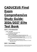 CADUCEUS Medical Terminology Final Exam&colon; 2026&sol;2027 Elite Test Bank & Comprehensive Study Guide
