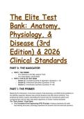 Ultimate 2026&sol;2027 Clinical Standards & Elite Test Bank&colon; Anatomy&comma; Physiology&comma; & Disease &lpar;3rd Edition&rpar; &vert; Master Pathophysiology & Nursing Exams