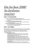 Elite SMART Tan Certification 2026&sol;2027 Complete Test Bank & Study Guide &vert; Q&A with Rationale