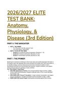 2026&sol;2027 ELITE TEST BANK&colon; Anatomy&comma; Physiology&comma; & Disease &lpar;3rd Ed&rpar; by Roiger & Bullock &vert; Clinical Protocols & Exam Prep