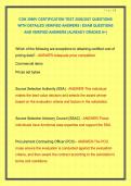 CON 3990V CERTIFICATION TEST 2026&sol;2027 QUESTIONS WITH DETAILED VERIFIED ANSWERS &sol; EXAM QUESTIONS AND VERIFIED ANSWERS &vert;ALREADY GRADED A&plus;&vert; 