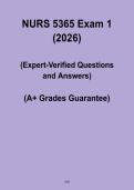 NURS 5365 Exam 1 PDF &ndash; Advanced Nursing Study Guide & Exam Prep