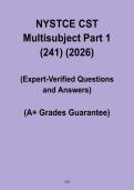 NYSTCE CST Multisubject Part 1 &lpar;241&rpar; PDF &ndash; Complete Study Guide & Exam Prep