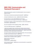 NSG 3180&colon; Communication and Teamwork Final exam 2 Questions and Answers &vert; 2026 Update &vert; 100&percnt; Correct 