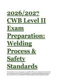2026&sol;2027 CWB Level II Welding Inspector Exam Prep &vert; CSA W178&period;2 & W59 &lpar;2024 Updates&rpar; &vert; 55-Point Practice Gauntlet & Study Guide