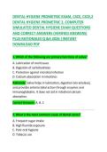 Dental Hygiene Prometric Exam &ndash; Questions and Correct Answers