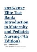 2026&sol;2027 Elite Test Bank&colon; Introduction to Maternity & Pediatric Nursing &lpar;7th Ed&rpar; &vert; NGN Scenarios & 2026 ACOG&sol;AAP Mandates