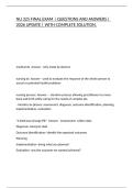 NU 325 FINAL EXAM &vert; QUESTIONS AND ANSWERS &vert; 2026 UPDATE &vert; WITH COMPLETE SOLUTION&period;