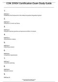 CON 3990V Certification Exam Study Guide &vert; 245 Questions and Answers