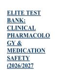 UT Austin Pharmacology 2026&sol;2027 Elite Test Bank&colon; NGN-Style Questions & Mentor Analysis &lpar;Clinical Safety & 2026 ISMP Standards&rpar;