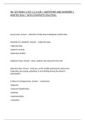 NU 325 EXAM 1 &lpar;CH 1&comma;2&comma;3&comma;4&comma;8&rpar; &vert; QUESTIONS AND ANSWERS &vert; WINTER 2026 &vert; WITH COMPLETE SOLUTION&period;