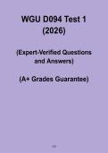 WGU D094 Test 1 PDF &ndash; Complete Study Guide & Exam Prep