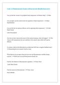 Lab 2&period;2 Homeostasis Exam with accurate detailed answers
