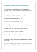 Homeostasis&comma; Lab Quiz with accurate detailed answers