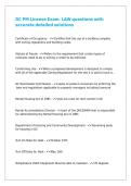 DC PM License Exam- LAW questions with accurate detailed solutions