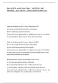 FALL AFROTC AS100 FINAL EXAM &vert; QUESTIONS AND ANSWERS &vert; 2026 UPDATE &vert; WITH COMPLETE SOLUTION&period;