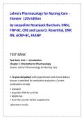 Lehne&rsquo;s Pharmacology for Nursing Care 12th Edition Test Bank &vert; NCLEX Pharmacology Practice Questions with Rationales &vert; Nursing Pharmacology Exam Prep MCQs for ADN & BSN Students