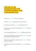 D220 328 271-328 EXAM QUESTIONS AND VERIFIED ANSWERS 100&percnt; GUARANTEED PASS