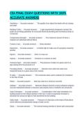 CEA FINAL EXAM QUESTIONS WITH 100&percnt; ACCURATE ANSWERS