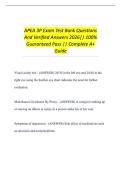 APEA 3P Exam Test Bank Questions And Verified Answers 2026&vert;&vert; 100&percnt; Guaranteed Pass &vert;&vert; Complete A&plus; Guide