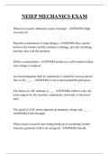 NEIEP MECHANICS EXAM QUESTIONS AND ANSWERS 2026