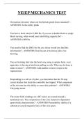 NEIEP MECHANICS TEST QUESTIONS AND ANSWERS 2026