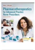 TEST BANK FOR Pharmacotherapeutics for Advanced Practice Nurse Prescribers&comma; 6th Edition by Teri Moser Woo and Wendy L&period; Wright ISBN&colon;9781719648035 COMPLETE GUIDE ALL CHAPTERS COVERED 100&percnt; VERIFIED A&plus; GRADE ASSURED&excl;&excl;&excl;&excl;&excl; NEW LATEST UPDATE&excl;&excl;&excl;&excl;&excl;