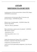 ANP 650   MIDTERM EXAM REVIEW QUESTIONS AND ANSWERS 2026
