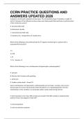 CCRN PRACTICE QUESTIONS AND ANSWERS UPDATED 2026