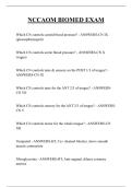 NCCAOM BIOMED EXAM  QUESTIONS AND ANSWERS 2026