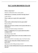 NCCAOM BIOMED EXAM QUESTIONS AND ANSWERS 2026