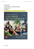 TEST BANK &vert; A Topical Approach to Lifespan Development 11th Edition &ndash; John Santrock &vert; Complete Chapters &vert; Verified Q&A