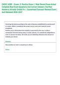 CADS 1600 - Exam 3 Practice Exam &vert;&vert; Most Recent Exam Actual  Complete Real Exam Questions And Correct Answers &lpar;Verified  Answers&rpar; Already Graded A&plus; &vert; Guaranteed Success&excl;&excl; Newest Exam &vert;  Just Released 2026-2027 