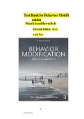 Behavior Modification&colon; What It Is and How To Do It &ndash; 11th Edition by Garry Martin & Joseph J&period; Pear &vert; Complete Test Bank &vert; Chapters 1&ndash;30 &vert; Verified Multiple Choice and True&sol;False Questions