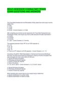 MOLD ASSESSOR CONSULTANT TEXAS EXAM QUESTIONS AND ANSWERS