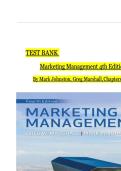 Test Bank For Marketing Management 4th Edition &lpar; Authors&colon; Greg Marshall&comma; Mark Johnston&rpar; -2026&vert; All Chapters 1-14&vert; Latest Edition