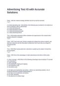 Advertising Test -3 with Accurate Solutions
