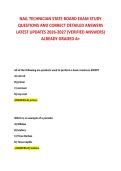 NAIL TECHNICIAN STATE BOARD EXAM STUDY  QUESTIONS AND CORRECT DETAILED ANSWERS  LATEST UPDATES 2026-2027 &lpar;VERIFIED ANSWERS&rpar;  ALREADY GRADED A&plus; 
