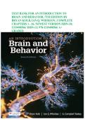 An Introduction to Brain and Behavior 7th Edition by Bryan Kolb and Ian Q&period; Whishaw &ndash; Complete Chapters 1&ndash;16 Test Bank with Verified Practice Questions and Answers