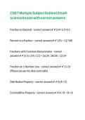 CSET Multiple Subject Subtest 2math science4 exam with correct answers 