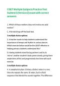 CSET Multiple Subjects Practice Test Subtest 3 &lpar;Version 2&rpar; exam with correct answers 
