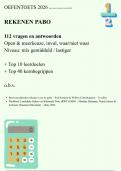 PABO Toelatings oefemtoets REKENEN - Landelijke kennisbasis - Uitgebreid