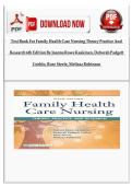 Test Bank for Family Health Care Nursing Theory Practice and Research 6th Edition By Joanna Rowe Kaakinen&comma; Deborah Padgett Coehlo&comma; Rose Steele&comma; Melissa Robinson