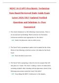MENT 56 &lpar;CAPT&rpar; Psychiatric Technician  State Board Reviewed Study Guide Exam  Latest 2026&sol;2027 Updated Verified  Questions and Solutions A&plus; Pass  Guaranteed