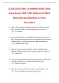 Psych Tech Exam 1 Complete Study Guide  Exam Latest 2026&sol;2027 Updated Verified  Questions and Solutions A&plus; Pass  Guaranteed 
